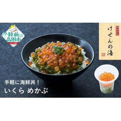 ふるさと納税 陸前高田市 【お手軽海鮮丼】いくらめかぶ 70g×1個 けせんの海 一膳 冷凍 海鮮 おかず