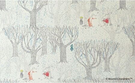 MOOMIN(ムーミン) ファブリックフレーム Mサイズ(11月のある日) キャラクター インテリア 絵画 HNNA019