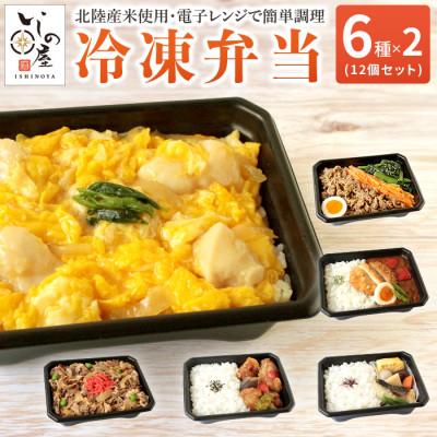 ふるさと納税 白山市 冷凍弁当6種×2食　12食入