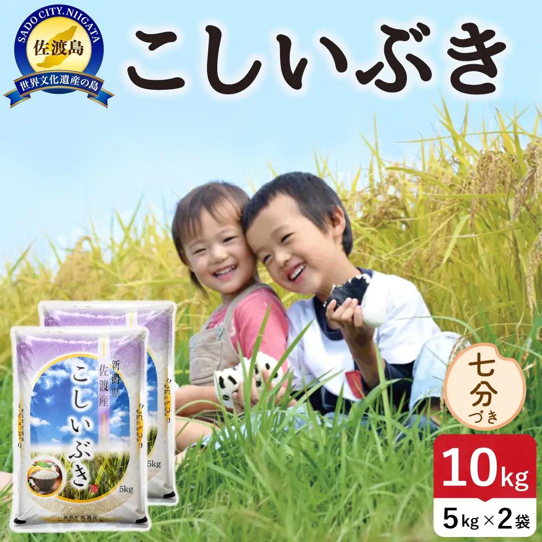 佐渡島産こしいぶき 七分づき 10kg 令和8年産 農薬5割減 土屋農園 195962-053402