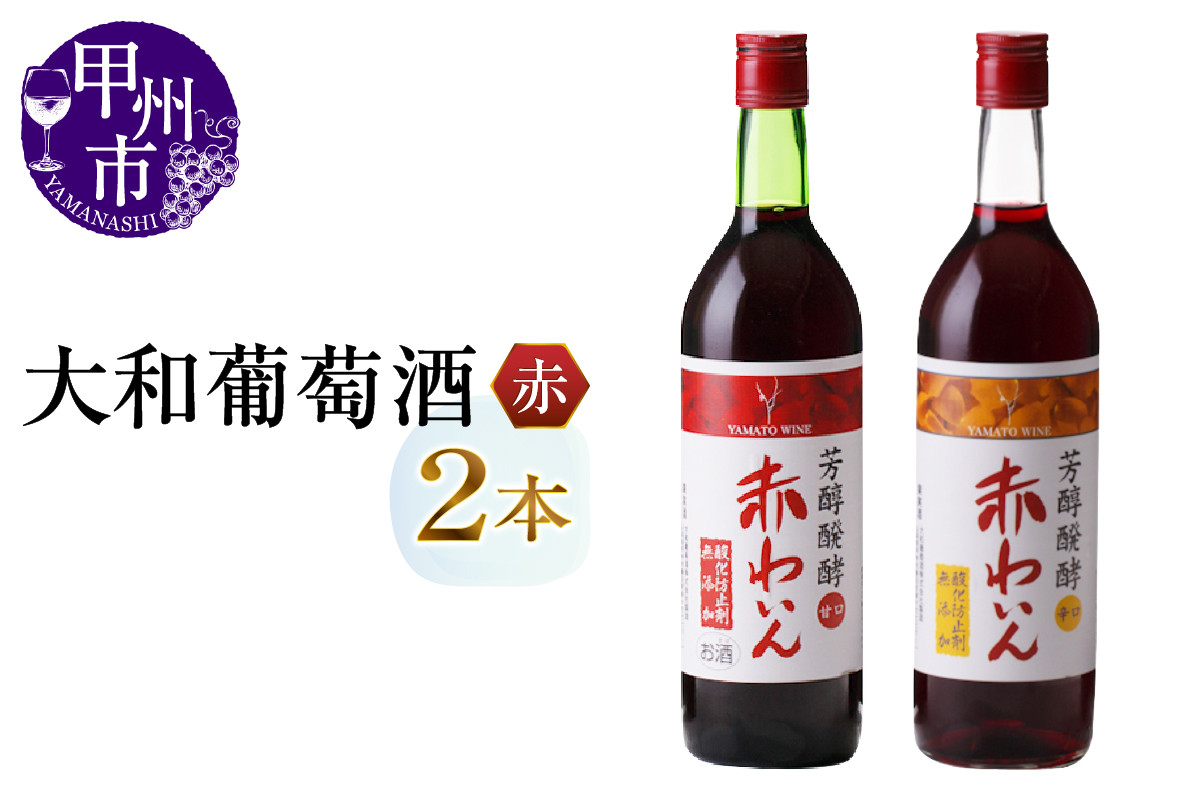 
            大和葡萄酒が贈る無添加赤ワイン２本セット（MG）B-698
          