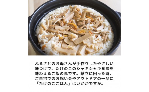 【丸森町特産】 たけのこカレー3個とたけのこご飯のもと2個