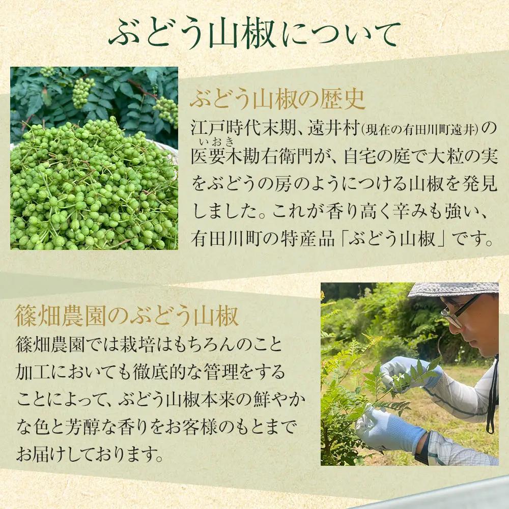 紀州ぶどう山椒【粒】 3袋  (合計24g) 篠畑農園