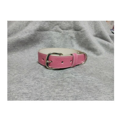 【ふるさと納税】ペット用品(首輪) 牛革シボ型押しラメカラー首輪#21【1649384】