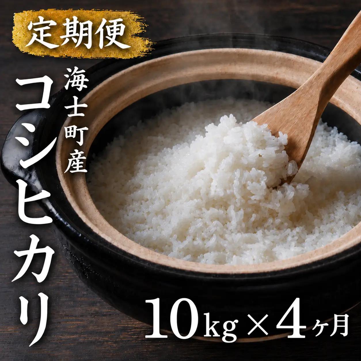 【令和8年度産】＜定期便4ヵ月＞お米 コシヒカリ 10kg×4回 定期便 お米  