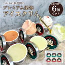 【ふるさと納税】藤農園のプレミアム果物アイスクリん 120ml×6個セット｜アイス ジェラート 果物 スイカ メロン つがる 特産 プレミアム おやつ スイーツ デザート 農福連携 [0635]