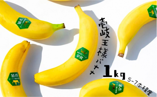壱岐王様バナナ 1kg 《壱岐市》【株式会社コスモファーム】[JEL001] 皮ごと バナナ 果物 フルーツ 甘い 35000 35000円 