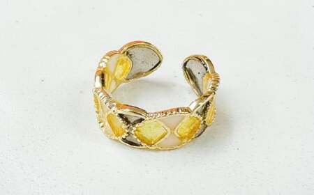 漆原木リング ゴールド 1個  ／ リング 指輪 アクセサリー 装飾品 ファッション ゴールド 金