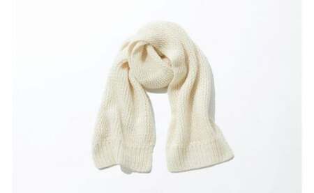 ≪白≫【気仙沼ニッティング】カシミヤストール [気仙沼ニッティング 宮城県 気仙沼市 20563312-6]