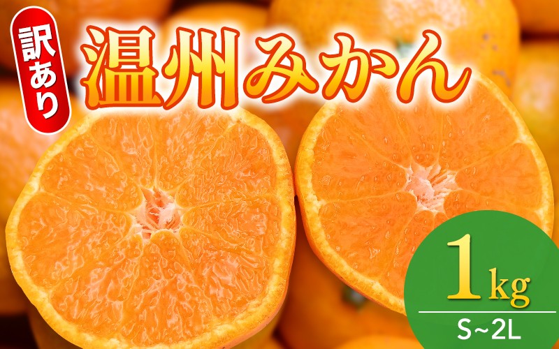 
             【和歌山県産】訳あり 温州みかん 1kg お試しに♪ (早生・中生・晩稲)【S～2Lサイズおまかせ】【2025年10月中旬～2026年1月中旬頃までに順次発送】＜味好農園＞/ 「おてんば娘」みかん 蜜柑 柑橘 温州みかん 訳あり 果物 フルーツ 甘い 果汁溢れる【agy037】
          