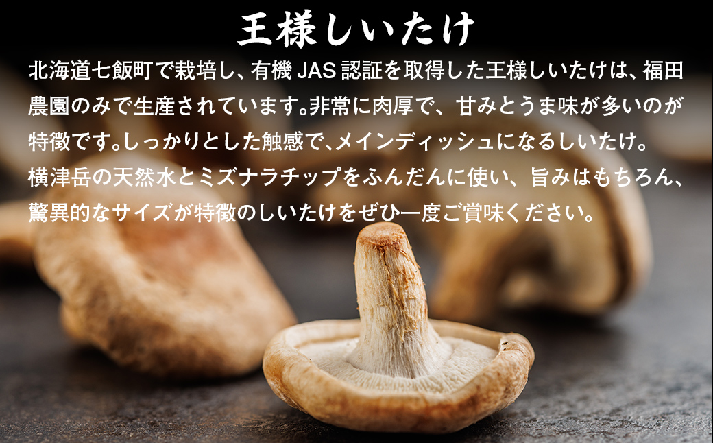 王様しいたけお試しセット (王様しいたけ・干ししいたけ・パウダー・だし) 福田農園 NAT005