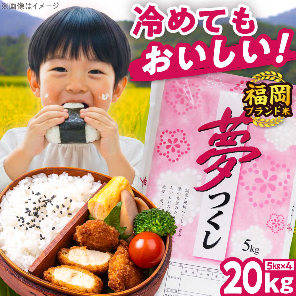 【ふるさと納税】【令和7年度産】夢つくし 20kg 精米 有限会社ファインリョーコク/吉富町[BGBV007]