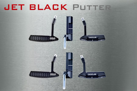 JET Black RAIDEN2(クランク)／RAIDEN2.5(スラント) PUTTER カーボンシャフト装着モデル  ゴルフ DOCUS クラブ パター ※離島への配送不可 golf ごるふ ゴ