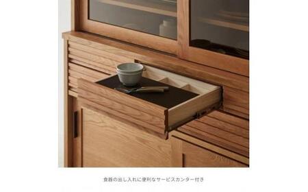 【大川家具】バンプ 150 ダイニングボード オープンボード ナチュラル ブラウン キッチン収納 リビング収納 無垢材 オーク 北欧 ジャパンディ