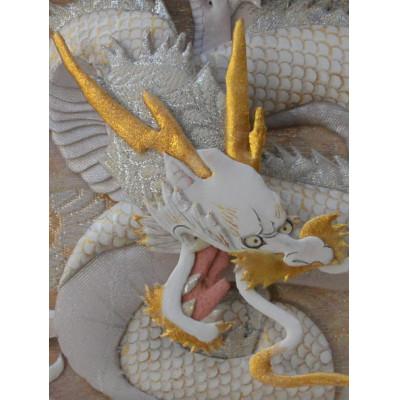 ふるさと納税 野田市 押絵伝統工芸品　白龍　小 |  | 01