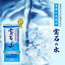 【ふるさと納税】水 【20パック】宝石の水　1L×20パック/非常用 備蓄用 常温 常温保存 備蓄水/北陸/丸田工業株式会社/富山県黒部市　【 水 飲料 飲料水 備蓄 保存 飲料類 ミネラルウォーター 】