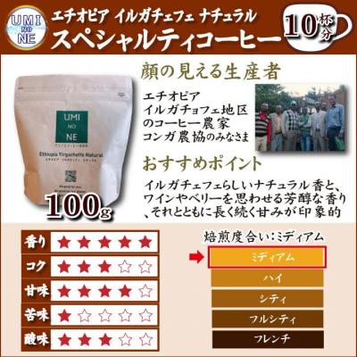 ふるさと納税 下関市 スペシャルティ コーヒー豆セット エチオピア 300g(100g×3袋) EW125 |  | 01