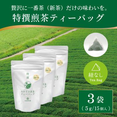 ふるさと納税 日向市 特撰みやざき煎茶ティーバッグ　3袋