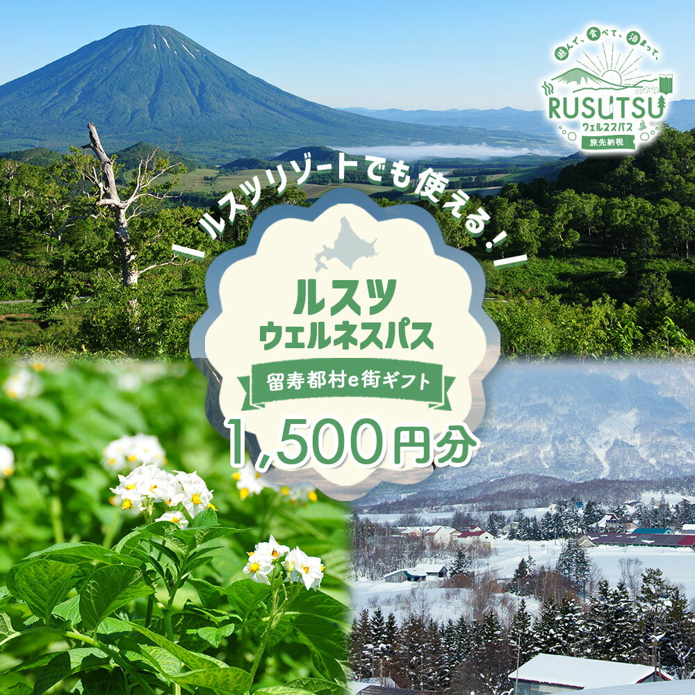 【ふるさと納税】留寿都村e街ギフト ルスツウェルネスパス 1,500円分【99101】