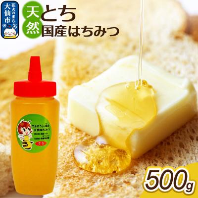 ふるさと納税 大仙市 はちみつ【天然 とち】500g【でんのうさん家】|22_dkb-450501