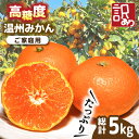 【ふるさと納税】【2025年11月下旬〜発送】【高糖度】 温州みかん 約5kg（傷もの） / みかん 訳あり ミカン 蜜柑 長崎県産みかん 糖度 果物 くだもの フルーツ ふるーつ 旬 家庭用 5kg / 南島原市 / 南島原果物屋 [SCV014]