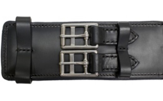 SOMES　Reiz　ドレッサージュ革腹帯（65cm）（ブラック） [ソメスサドル 北海道 砂川市 12260010]_イメージ2
