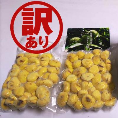 ふるさと納税 綾部市 【京栗】冷凍むき栗　1kg(500g×2P)　氷蔵丹波栗【訳あり】