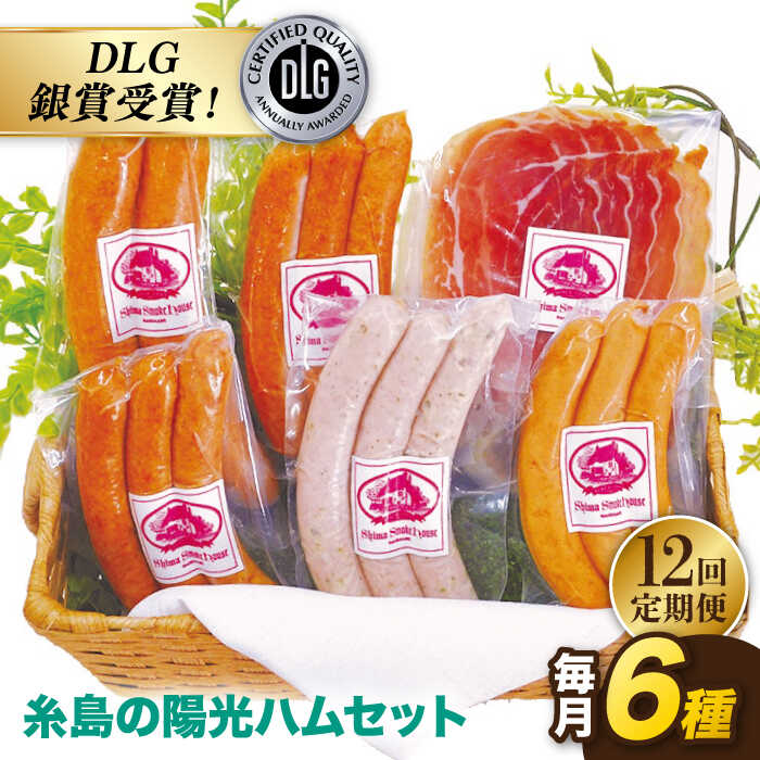 【ふるさと納税】【全12回定期便】糸島の陽光ハムウインナーセット5《糸島》【志摩スモークハウス】 [AOA022] 132000円 ソーセージ 100000円 10万