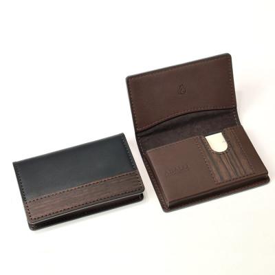 ふるさと納税 村上市 【こだわりの革アイテム】名刺ケース(ブラック)1087032  革製品 レザー 名刺入れ |  | 01
