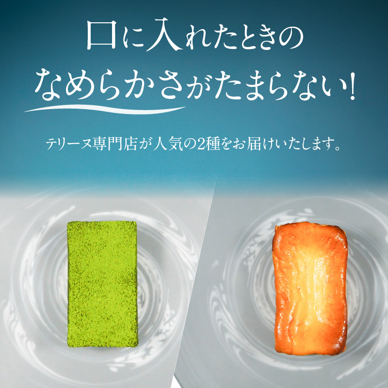 【テリーヌ専門店L】（約２００g）濃厚抹茶・バスク風チーズ2種のテリーヌセット【グルテンフリー・保存料不使用】抹茶 スイーツ 西尾抹茶 H173-014