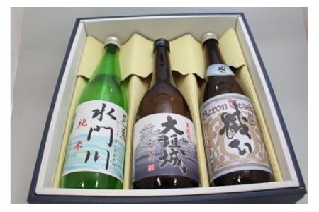大垣の地酒セット華(純米2本、本醸造1本)