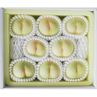 岡山県産　白桃 8玉(2.0kg以上) 等級:ロイヤル 化粧箱入り【配送不可地域：離島・北海道・沖縄県】