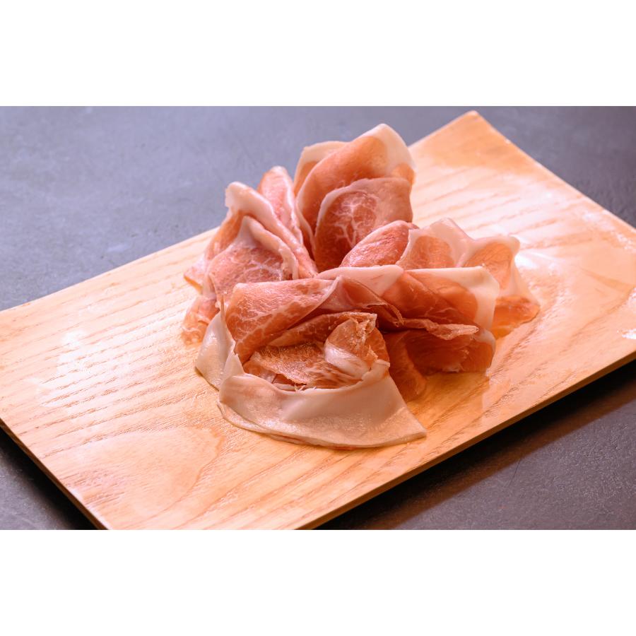 ＜八重原ハム＞白馬SPF豚 パルマカットスライス定期便90g(30g×3)【定期便12回】