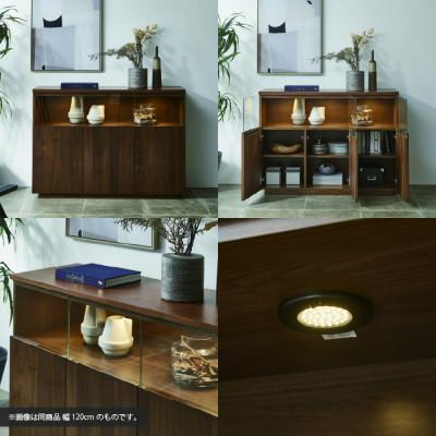 ふるさと納税 大川市 無垢リビング家具NEWイソラ(サイド・リビングボード)幅80cm　　WN(ウォールナット) |  | 02