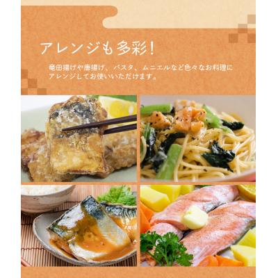 ふるさと納税 紀宝町 骨なし 無添加 銀シャケ切身と塩さばのセット!合計8枚 おまけ付き【nss509】 |  | 03