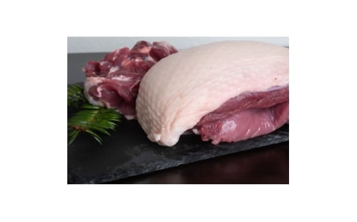 鴨鍋の素4人前(鴨スープとムネ肉1羽分(2枚)のセット)【1706049】