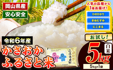 【令和7年7月発送】令和6年産 備中笠岡 ふるさと米 5kg ｜ 米 お米 白米 こめ 米 ふるさと米