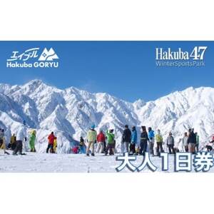 長野県エイブル白馬五竜＆Hakuba47スキー場共通リフト券【大人1日券1枚】【1570609】