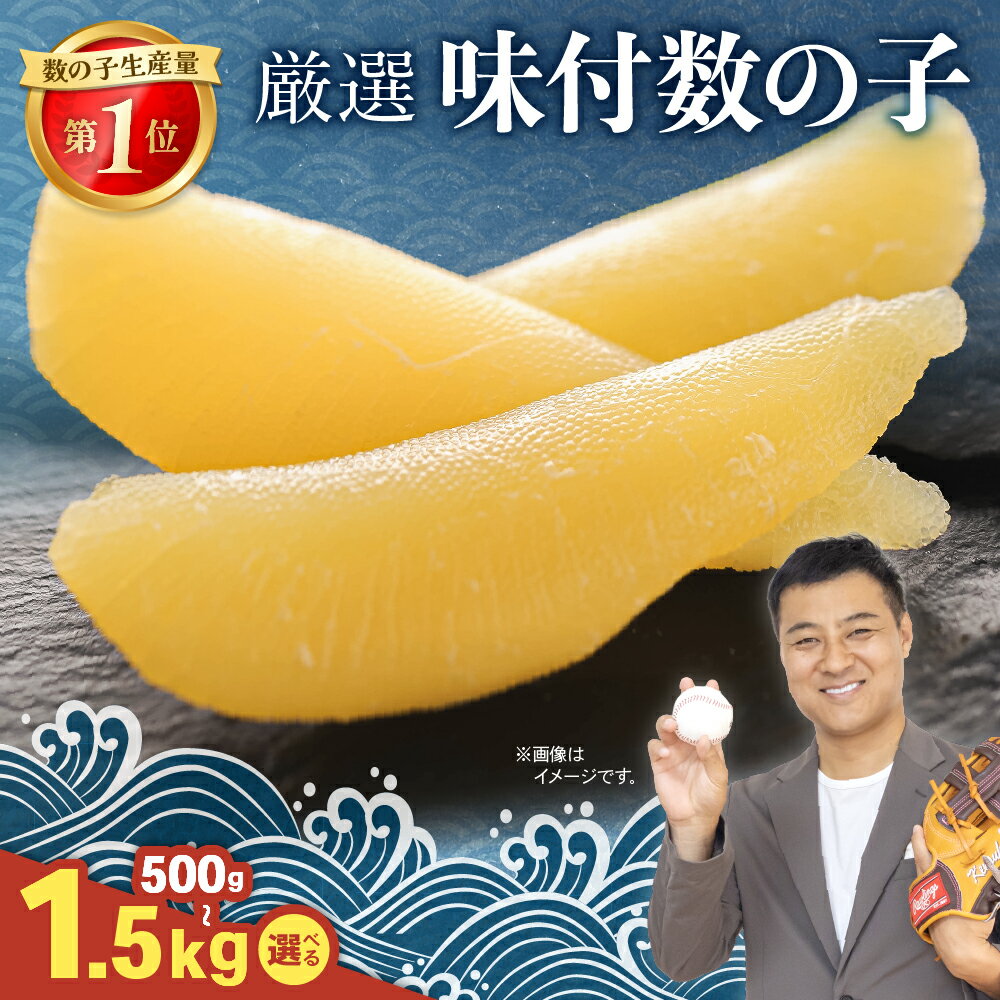 【ふるさと納税】〈選べる内容量〉 厳選 味付数の子500g～1.5kg　ごはんのお供 おかず 珍味 海鮮 海産物 魚介 魚介類 おつまみ かずのこ カズノコ おせち　高級　ギフト