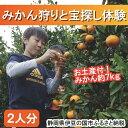 【ふるさと納税】みかん狩りと宝探し体験券（2名様用）／みかんのお土産（約7kg）付き ／ 送料無料 静岡県 170825-04