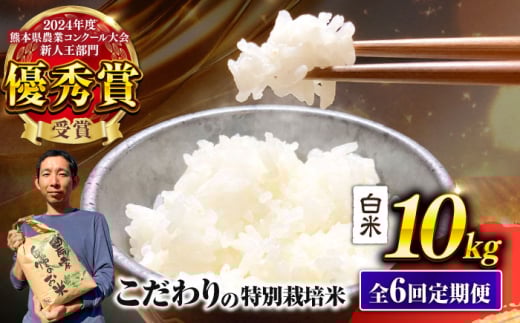 【先行予約】 【令和7年度】 【全6回定期便】 くまさんの輝き 白米 10kg 計60kg（2025年10月下旬ごろ順次発送）【坂本農園】 [AYCC036]