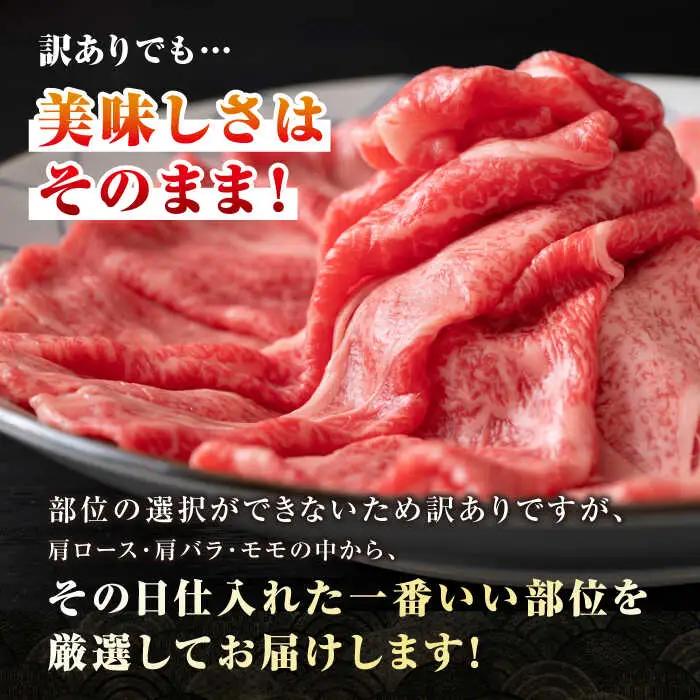 【全2回定期便】【訳あり】【A4~A5ランク】長崎和牛 しゃぶしゃぶ・すき焼き用 800g（400g×2パック）（肩ロース肉・バラ肉・モモ肉）《壱岐市》【株式会社MEAT PLUS】 肉 牛肉   訳