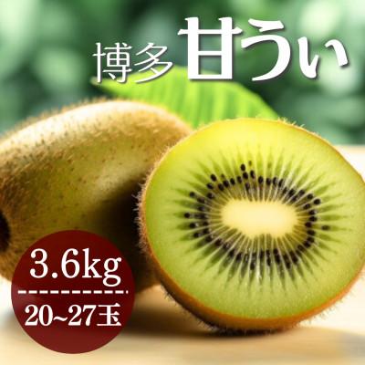ふるさと納税 北九州市 福岡県産 博多甘うぃ 約3.6kg (20玉〜27玉入り)【2025年10〜11月発送】