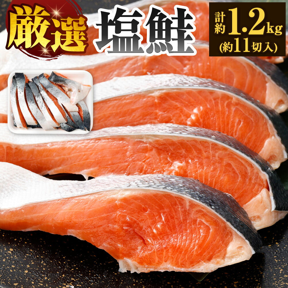 【ふるさと納税】厳選 塩鮭 合計約1.2kg 約11切入 鮭 シャケ サケ 上等 銀鮭 焼鮭 焼き魚 和食 魚 塩焼き 切り身 焼くだけ 冷凍 福岡県北九州市