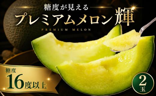 ＼糖度16度以上！／ 品質の見える メロン 【輝】等級 エルソルメロン 2玉入り ｜めろん メロン おすすめ 人気 国産 茨城 鉾田 サングリーン旭 特秀 輝 旬 プレゼント 贈り物 青肉 フルーツ 果物 5月以降発送