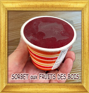 ブルーベリーシャーベット 12個 Fruits rouges シャーベット
