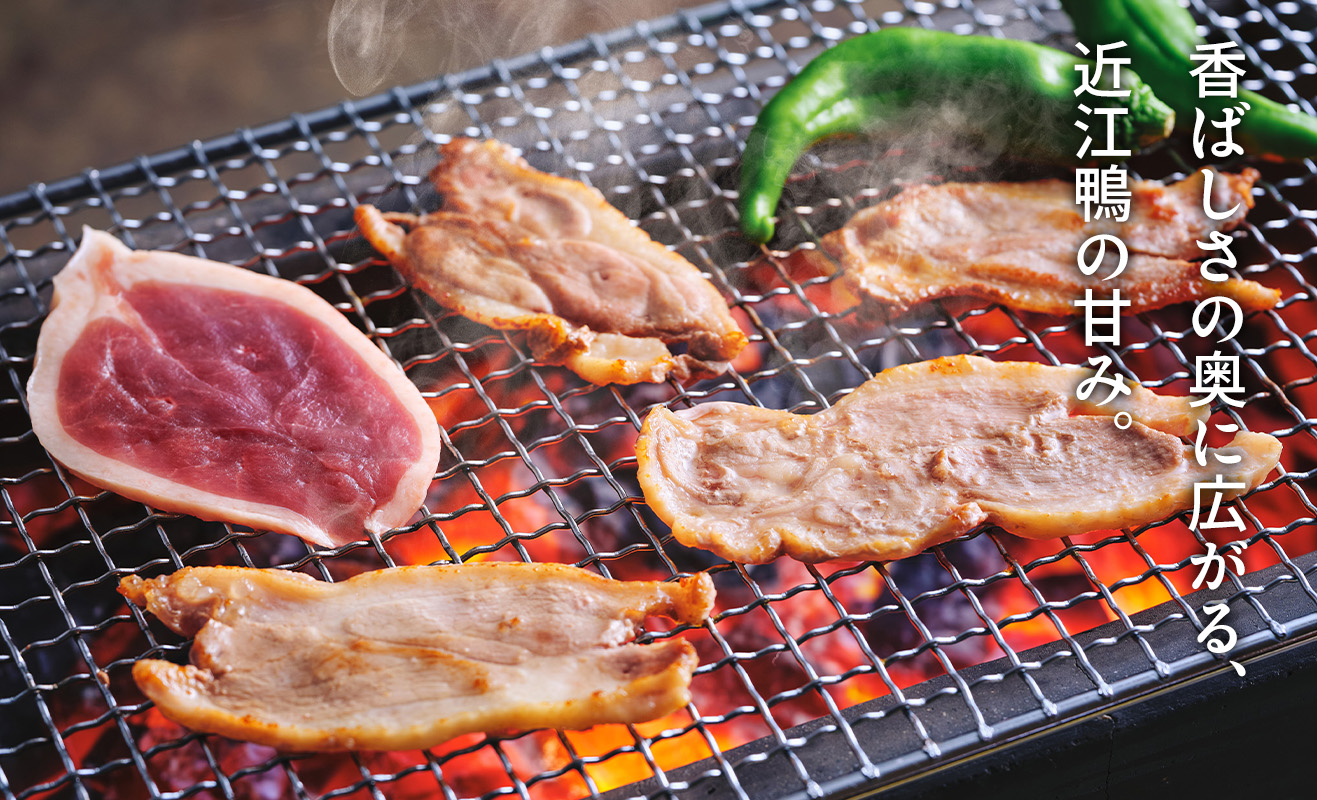 【A-244】株式会社グッドワン　近江鴨 あみ焼き用（4人前）【高島屋選定品】