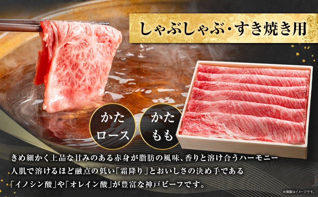 神戸牛 しゃぶしゃぶ・すき焼き用セット 計約1Kg AKSS5