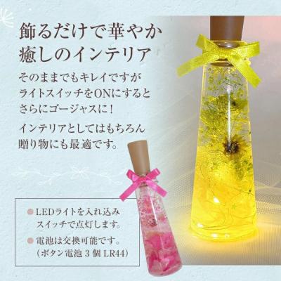 ふるさと納税 古賀市 ハーバリウムジュエルライト 高さ14.5cm幅4cm　(7色からご希望のもの1点)　 |  | 01
