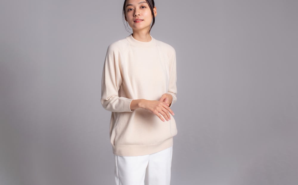 
                  【期間限定(12/26～3/31)寄附額】＼NEW／【 UTO カシミヤ 】レディース ベビーカシミヤ 100% リラックス ラグランセーター 岩手県 北上市 X0073 ユーティーオー カシミヤ cashmere 
                